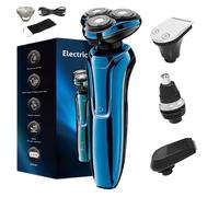 Sekoda Pro 8 Electric Shaver, Electric Razor for Man, 4D Floating Head Shaver, Fast Charging, Quiet Motor, Dual-Track Blades, IP6X Waterproof (Blue,Upgrade)