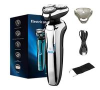 Sekoda Pro 8 Electric Shaver, Electric Razor for Man, 4D Floating Head Shaver, Fast Charging, Quiet Motor, Dual-Track Blades, IP6X Waterproof (Silver,Standard)