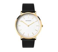 Sekonda 1344 Black Leather Strap Watch - W31397