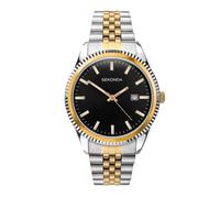 Sekonda 1836 King Black Dial Two Tone Bracelet Watch - W31221