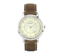 Sekonda 1978 Mens 38mm Quartz Watch in Cream with Analogue Day/Date Display, and Tan Leather Strap 30099