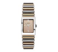 Sekonda Ladies Seksy Edge Champagne Crystal Set Dial Two Colour Bracelet Watch 2867