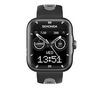 Sekonda 39mm Motion Pro GPS Smart Watch in Black with Black Silicone Strap