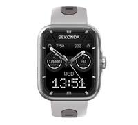 Sekonda Motion Pro Smartwatch Watch 39mm dial Silver Silicone Strap | Heart rate monitor, SpO2 tracking, sleep tracking, step counter, call & message alerts, built-in GPS - Water Resistance IP68