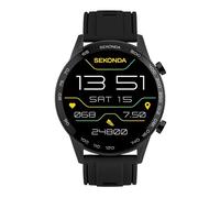 Sekonda 45mm Active Plus Smart Watch in Black with Black Silicone Strap