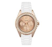 Sekonda 4663 Rose Tone White Silicone Strap Watch - W32268