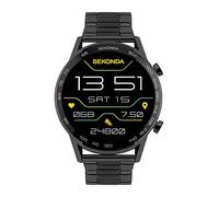 Sekonda Active Plus Smart Watch 45mm with Black Stainless Steel Strap 30226 | 15 sports modes, heart rate and blood oxygen monitor, Bluetooth calling, message notifications, music controls and more.