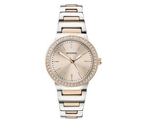 Sekonda Amelia Womens Analogue Watch 28mm dial Two Tone Alloy Strap