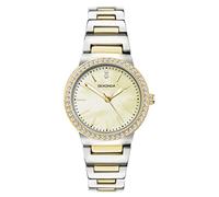 Sekonda Amelia Ladies 28mm Quartz Watch in Champagne with Analogue Display, and Two Tone Alloy Bracelet 40490