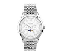 Sekonda Armstrong Mens Analogue Watch 40mm dial | 50 Metres Water Resistance, mineral glass crystal, day and date display, moonphase complication, ion-plated case