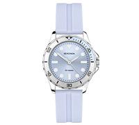Sekonda Balearic Womens Analogue Watch 33mm Silver Rubber Strap