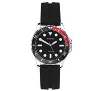 Sekonda Balearic Ladies 33mm Quartz Watch in Black with Analogue Display, and Black Rubber Strap 40563