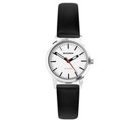 Sekonda Sekonda Nordic Ladies Watch | Silver Case & Black Leather Strap with White Dial | 40480