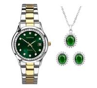 Sekonda Catherine Two Tone Green Watch Set 49038