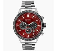 Sekonda Chronograph Quartz Red Dial Bracelet Mens Watch 1914 RRP £99.99