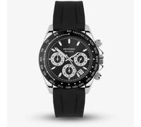 Sekonda Circuit Chronograph Men's Black Silicone Strap Watch
