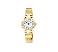 Sekonda Clarke 28mm Gold Womens Quartz Watch Analogue Display with White Dial and Stainless Steel Strap