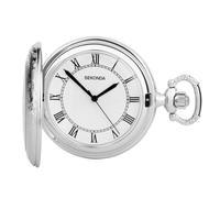 Sekonda Classic 42mm Pocket Watch Silver with Chain Model 3798 RRP £59.99