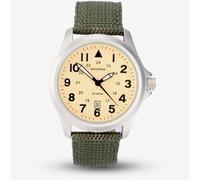 Sekonda Classic Aviator Cream & Green Fabric Strap Watch 3341