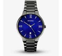 Sekonda Mens Equinox Dark Grey Blue Dial Bracelet Watch 1140