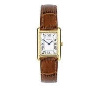 Sekonda Classic Ladies 22mm Colette Watch in Gold with Brown Leather Strap & White Dial
