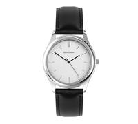 Sekonda Classic Men's 38mm Evans Watch in Silver with Black Leather Strap & Silver Dial