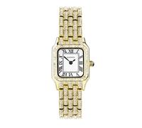 Sekonda Ladies Monica White Dial Crystal Gold Tone Stainless Steel Watch