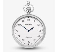 Sekonda Mens White Dial Silver Coloured Pocket Watch 1792