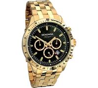 Sekonda Classique Men's Gold Plated Bracelet Watch (One Size, Black/Gold)