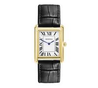 Sekonda Clement Men's White Dial Roman Numerals Black Leather Strap Watch