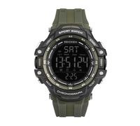 Sekonda Crossfell Men's Digital Black Dial Green Plastic Strap Watch