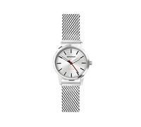 Nordic Ladies 28mm Quartz Watch in Silver with Analogue Display, and Stainless Steel Mesh Bracelet 40488