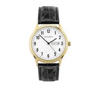 Sekonda Easy Reader Men's Black Leather Strap Watch
