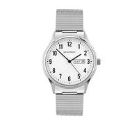 Sekonda Easy Reader Ladies 36mm Quartz Watch in White with Analogue Day/Date Display, and Silver Stainless Steel Strap 30122