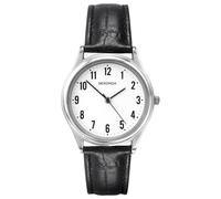 Sekonda Evans Men's 40mm Classic Watch Black Leather Strap Analogue