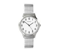 Sekonda Men's Quartz Watch with White Dial Analogue Display and Silver Stainless Steel Bracelet 3751.27