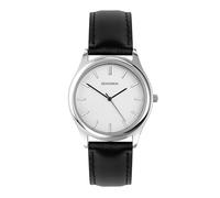 Sekonda Classic Men's 38mm Evans Watch in Silver with Black Leather Strap & Silver Dial