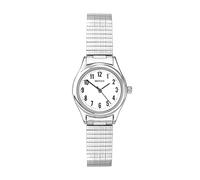 Sekonda Evans Women's 25mm Analogue Easy Reader Watch White Dial Stainless Steel Expandable Bracelet Mineral Glass 30m Water Resistant