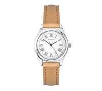 Sekonda Ladies Classic Evans White Dial Light Brown Leather Strap Watch 40731
