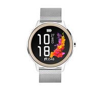 Sekonda Flex Womens Smartwatch 42mm Silver Stainless Steel Mesh | Water Resistance IP67, mineral glass crystal, sliding clasp, ion-plated case