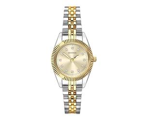 Sekonda Francis Womens Analogue Watch 26mm dial | 30 Metres Water Resistance, mineral glass crystal, folding clasp, sunray dial, ion-plated case