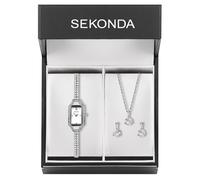 Sekonda Gatsby Gift Set 49055 - Woman - 15 mm - Analogue - Quartz - Mineral Glass White 6 mm