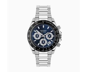 Sekonda Gents Circuit Blue Dial Chronograph Stainless Steel Watch
