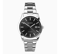 Sekonda Gents Classic Black Dial Stainless Steel Watch