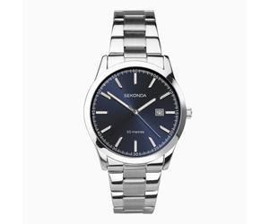 Sekonda Gents Classic Blue Dial Stainless Steel Watch