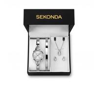 Sekonda Gift Set 49076 - Woman - 20 mm - Analogue - Quartz - Sapphire Glass Silver 20 mm
