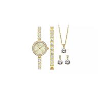 Sekonda Gold Watch, Bracelet, Necklace and Earrings Gift Set