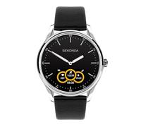 Sekonda Hybrid Black Leather Strap Smartwatch