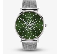 Sekonda Ladies Celeste Mesh Bracelet Green Dial Watch 40499