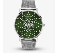 Sekonda Ladies Celeste Mesh Bracelet Green Dial Watch 40499